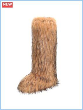 Women's Knee-High Faux Fur Boots Insulated Winter Snow Boots